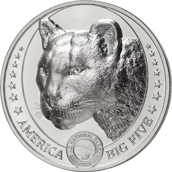 2 Dollars Fidschi America Big Five Mountain Lion 2023