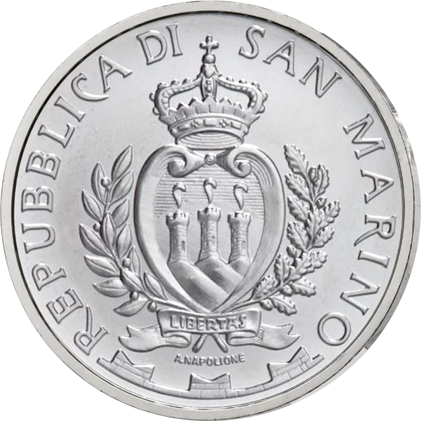 5 Euro San Marino 25 Jahre Mauerfall 2014