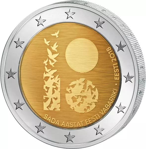 2 Euro Estland 100 Jahre Republik 2018