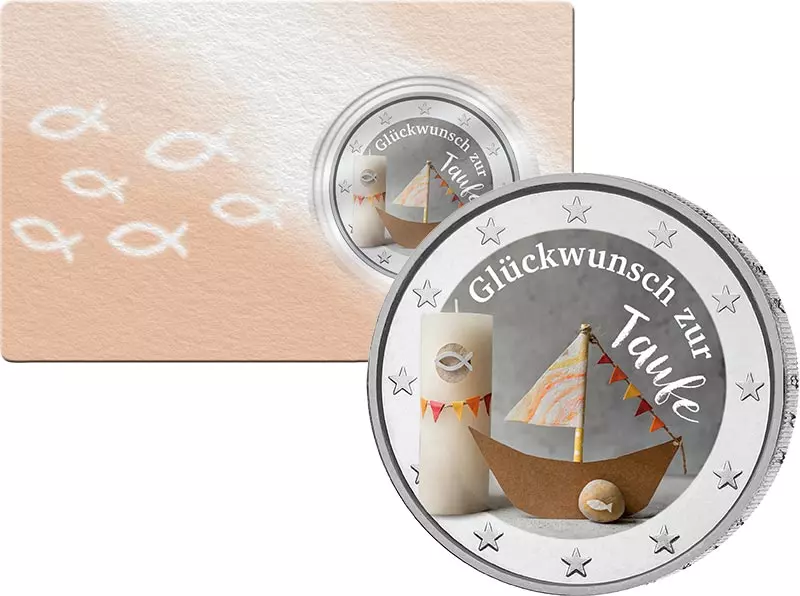 2-Euro-Künstlerausgabe Taufe in der Coincard 2-Euro-Künstlerausgabe Taufe in der Coincard
