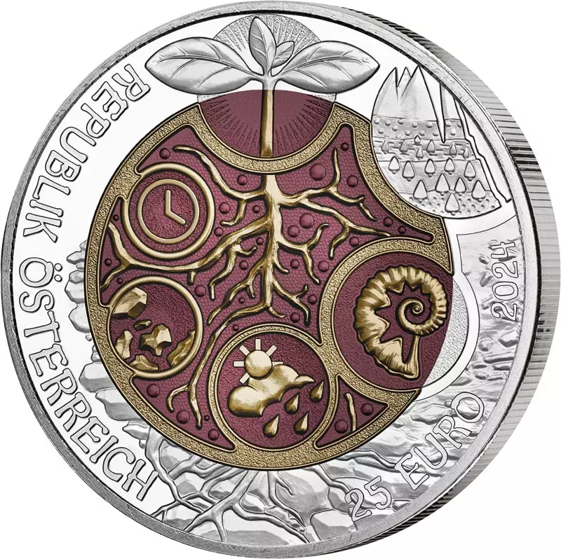 25 Euro Österreich Edaphon - Lebendiger Boden 2024