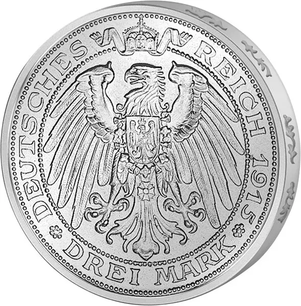 3 Mark Preußen Mansfelder Bergbau 1915 vorzüglich 3 Mark Preußen Mansfelder Bergbau 1915 vorzüglich