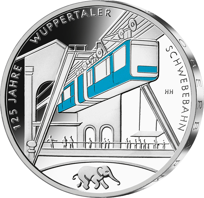 35 Euro BRD 125 Jahre Wuppertaler Schwebebahn 2026 Stempelglanz