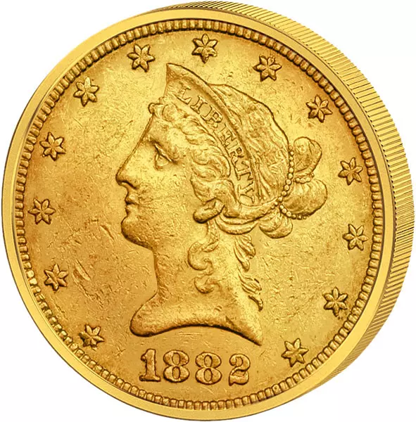 10 Dollars USA Liberty-Kopf 1839-1907