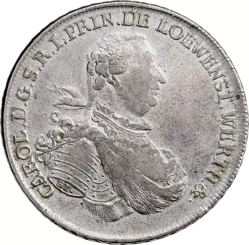 Konventionstaler Löwenstein-Wertheim-Rochefort Fürst Karl Thomas 1769