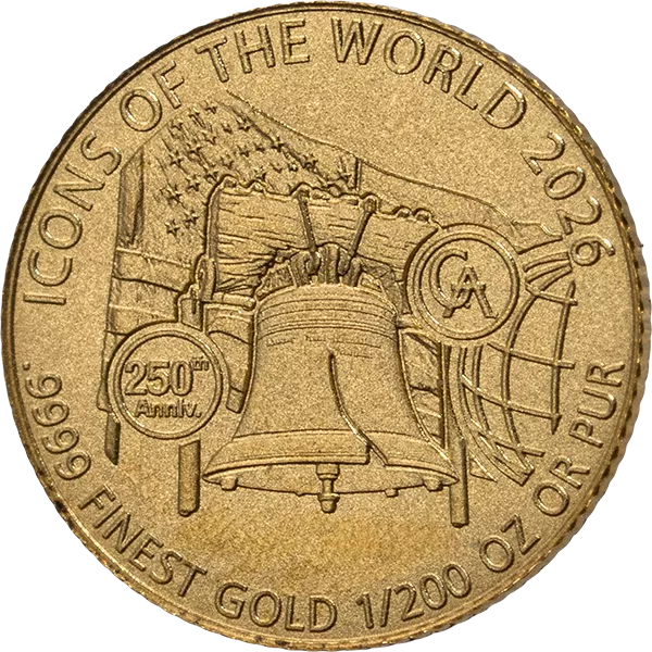 1/200 Unze Gold Ruanda Icons of the World - 250 Jahre Unabhängigkeit USA 2026