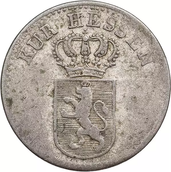 6 Kreuzer Hessen-Kassel Kurfürst Wilhelm II. 1826 - 1834