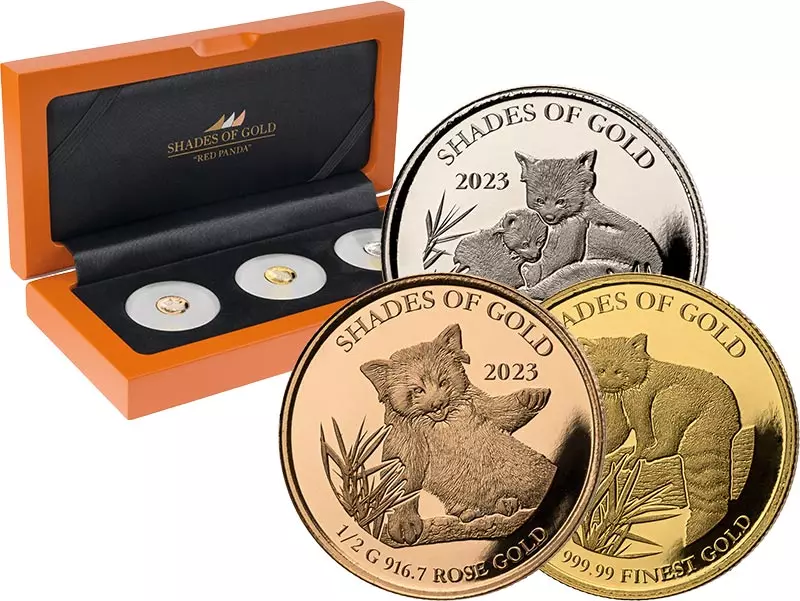 3 x 10 Dollars Salomonen Shades of Gold - Roter Panda 2023 3 x 10 Dollars Salomonen Shades of Gold - Roter Panda 2023