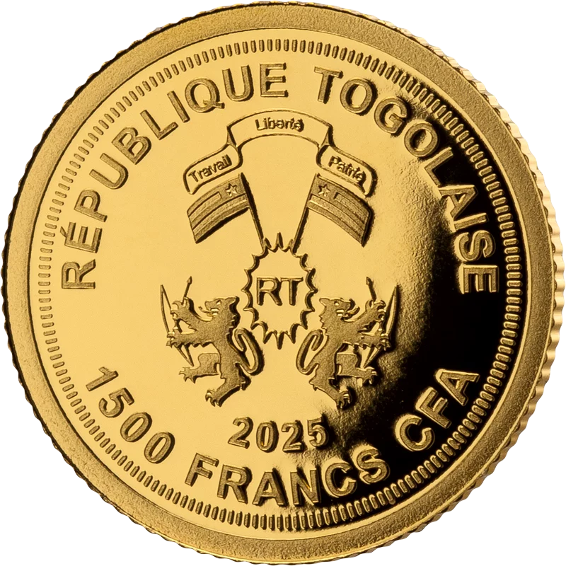 1.500 Francs Togo Classic Gold 255. Geburtstag Beethoven 2025