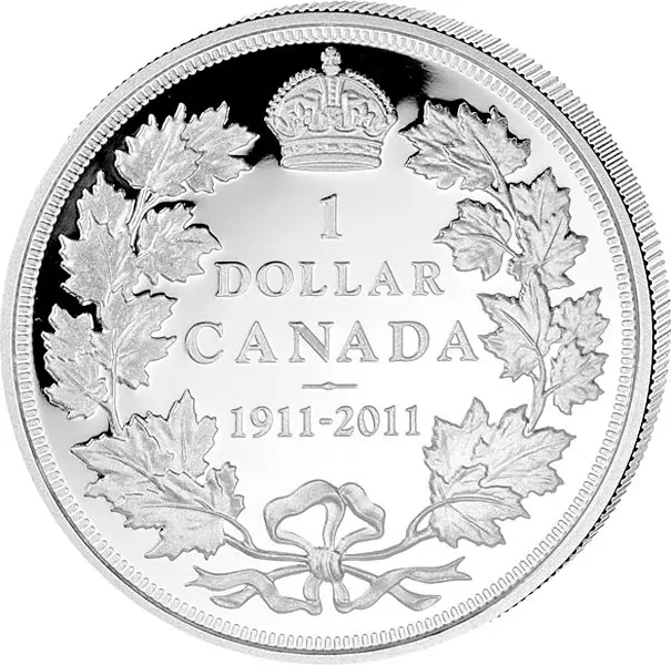 1 Dollar Kanada 100 Jahre Silberdollar von 1911 2011