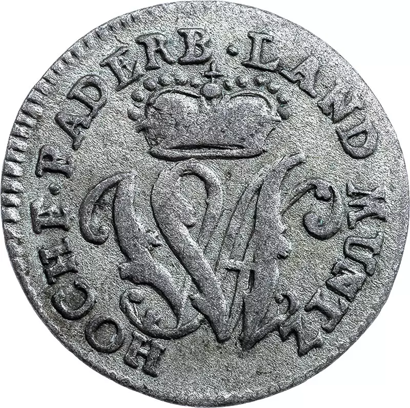6 Pfennige Paderborn Bischof Wilhelm Anton von Asseburg 1764 und 1765