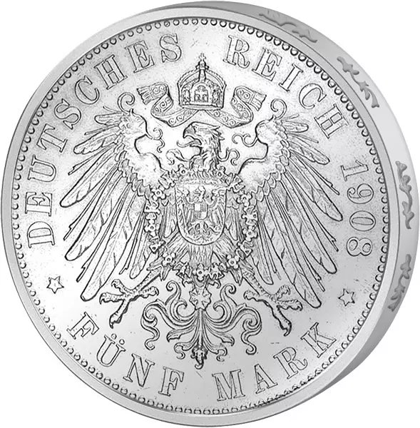 5 Mark Bayern König Otto 1891-1913