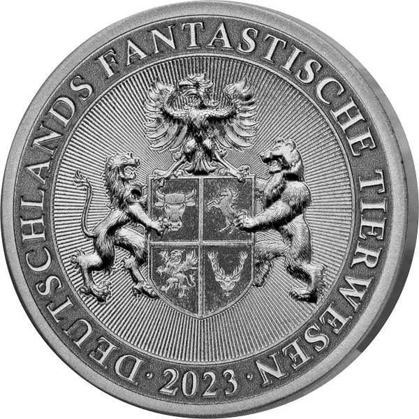 Silber-Gedenkprägung Deutschlands fantastische Tierwesen - Einhorn 2023