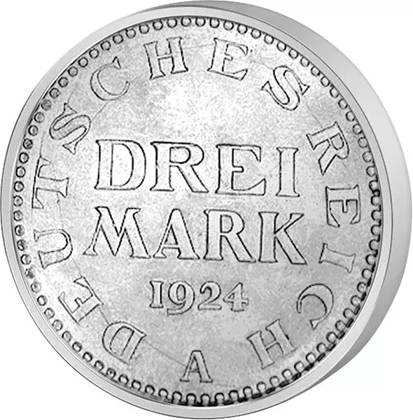 3 Mark Weimarer Republik Adler 1924-1925