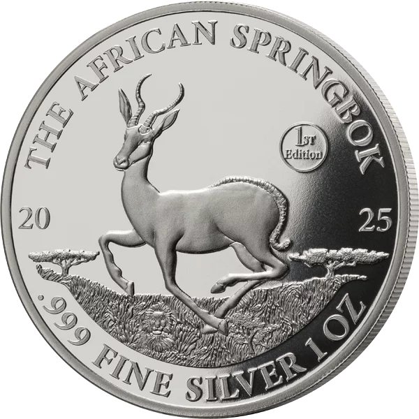1 Unze Silber Burundi Springbock 2025