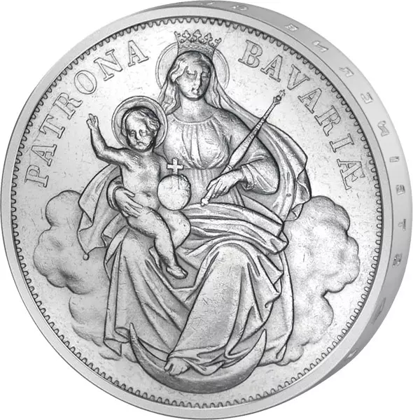 Vereinstaler "Patrona Bavariae" Ludwig II.
