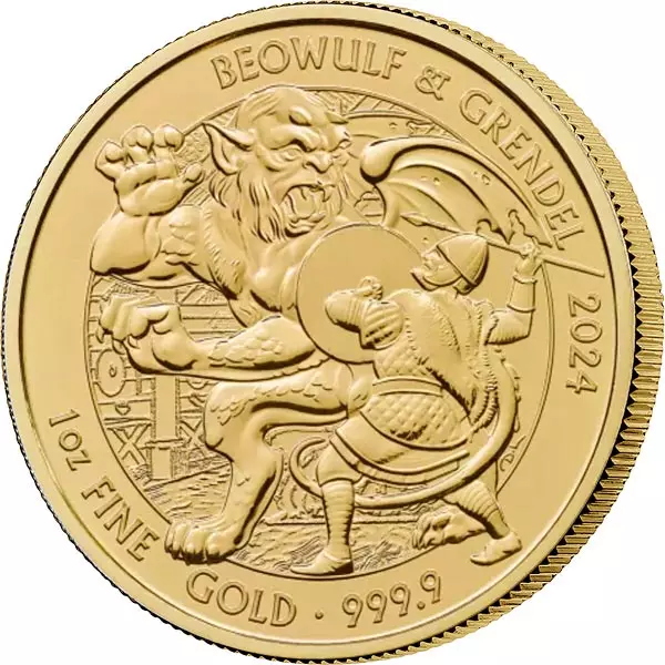 1 Unze Gold Großbritannien Myths and Legends - Beowulf & Grendel 2024