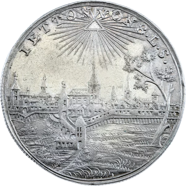 Guldenförmige Silbermedaille Brandenburg-Ansbach Markgraf Alexander ca. 1780