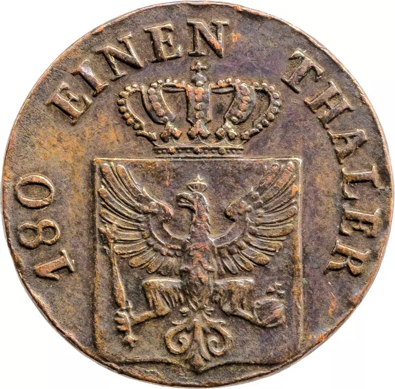 2 Pfennig Brandenburg-Preußen König Friedrich Wilhelm III. 1821 - 1840