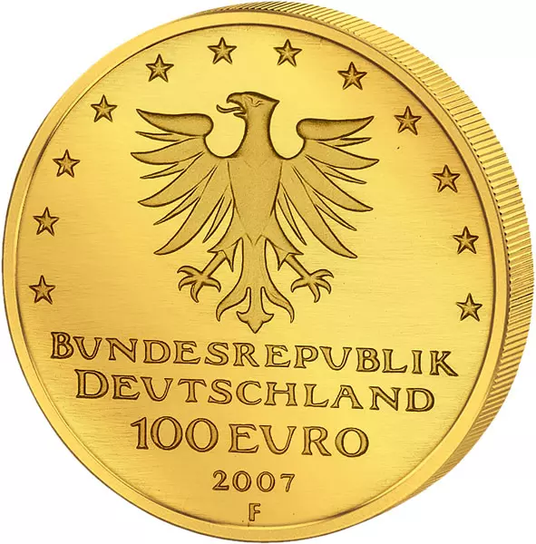 100 Euro BRD UNESCO-Weltkulturerbe Hansestadt Lübeck 2007 Stempelglanz