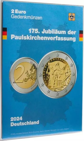 Sammelkarte für 2 Euro-Gedenkmünzen 175 Jahre Paulskirchenverfassung 2024