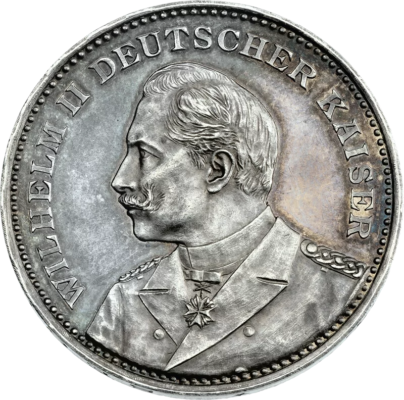 Silbermedaille Deutsches Kaiserreich Eröffnung des Nord-Ostsee-Kanals 1895