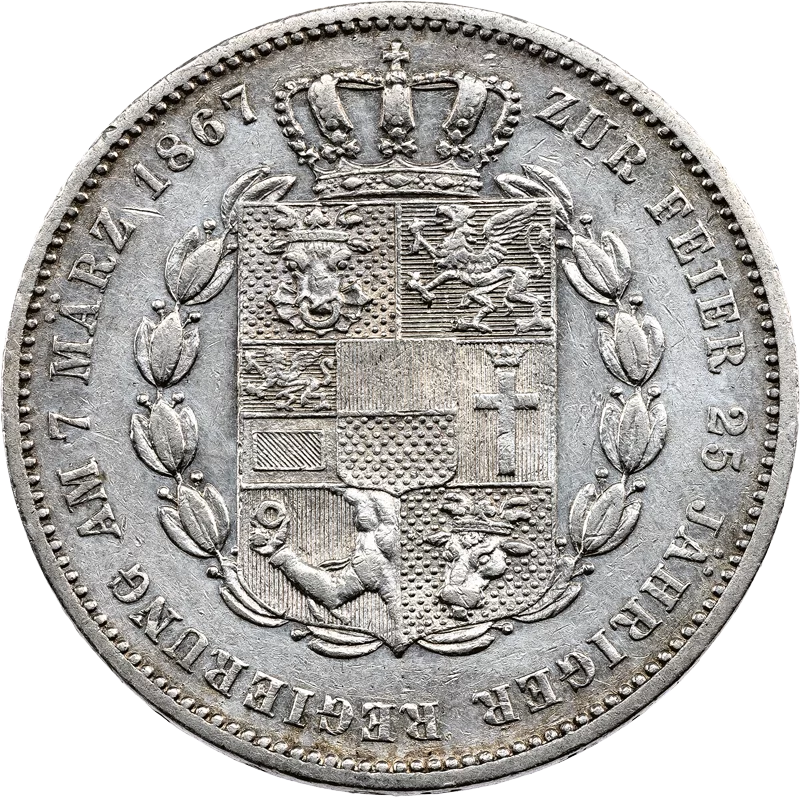 Vereinstaler Mecklenburg-Schwerin Großherzog Friedrich Franz II. 1867