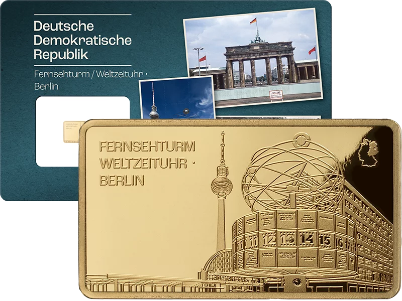 50 Tala Samoa Goldbarren DDR 15 Bezirke - Berlin Fernsehturm und Weltzeituhr 2026