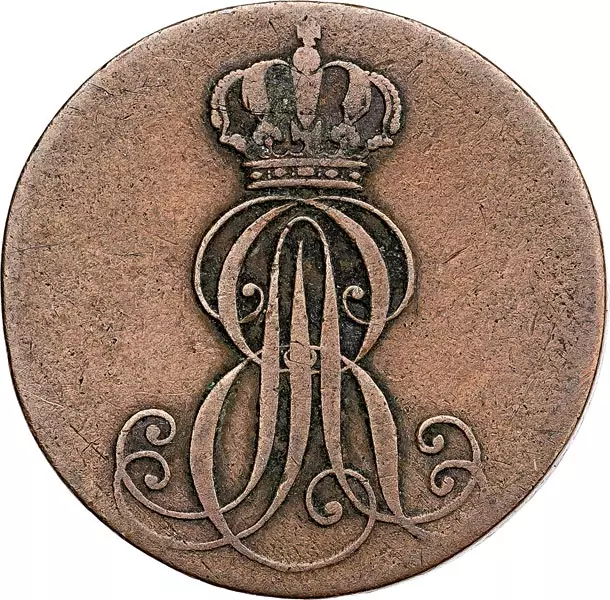 2 Pfennig Hannover König Ernst August 1837-1846
