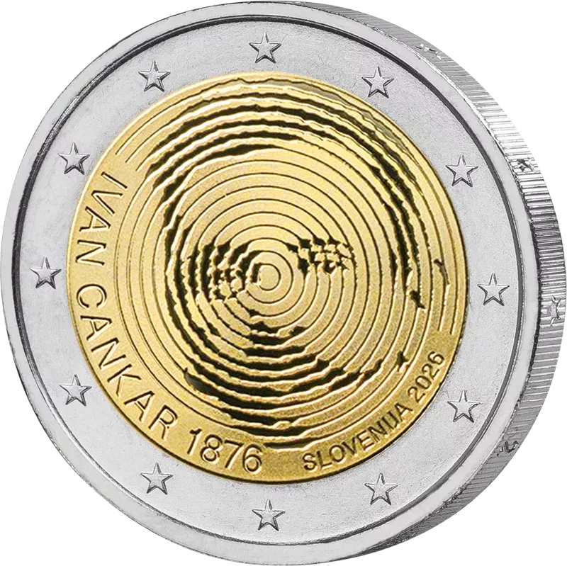 2 Euro Slowenien 150. Geburtstag Ivan Cankar 2026