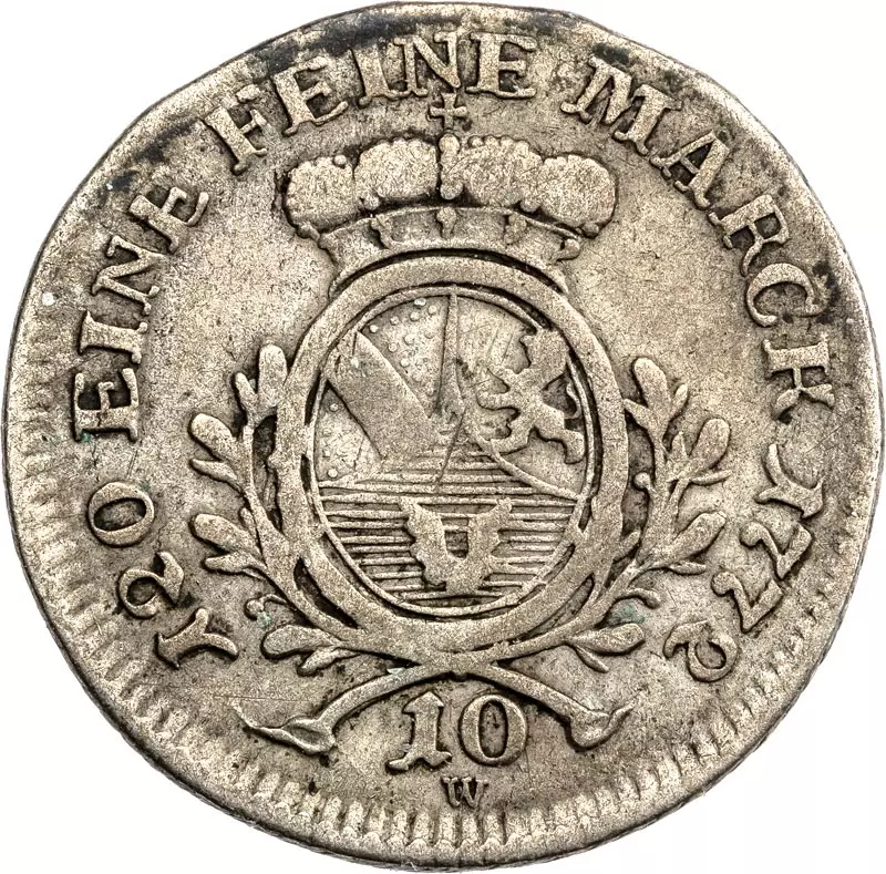 10 Kreuzer Baden-Durlach Markgraf Karl Friedrich 1765-1775