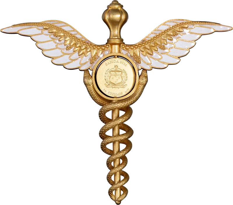 5 Dollars Samoa The Staff of Hermes Caduceus 2025