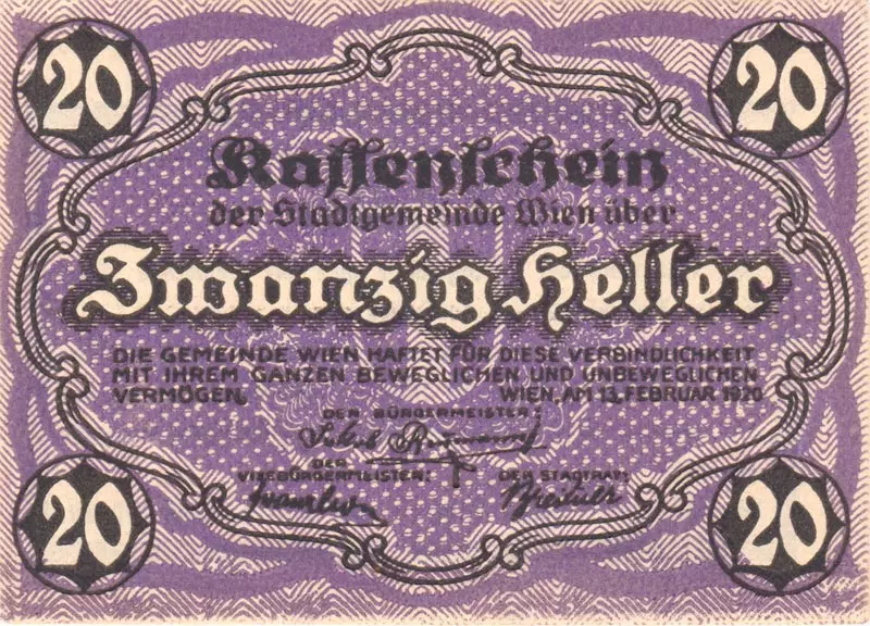 2er-Set 20 und 50 Heller Österreich Kassenscheine (Notgeldscheine) 2er-Set 20 und 50 Heller Österreich Kassenscheine (Notgeldscheine)