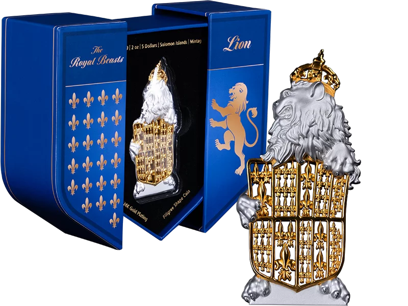 5 Dollars Salomonen The Royal Beasts - Lion of England 2026