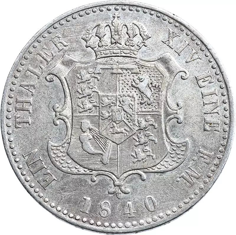 Taler Hannover König Ernst August 1840