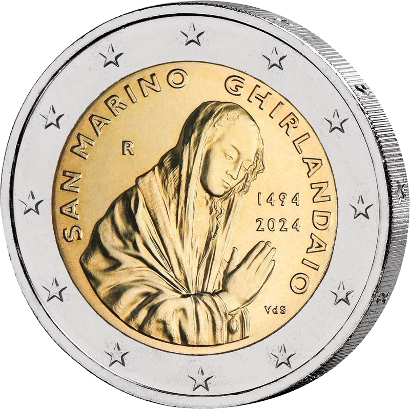 2 Euro San Marino 530. Todestag Ghirlandaio 2024