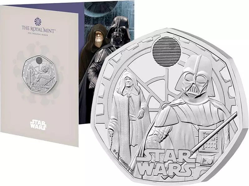 50 Pence Großbritannien Star Wars Darth Vader & Emperor Palpatine 2023