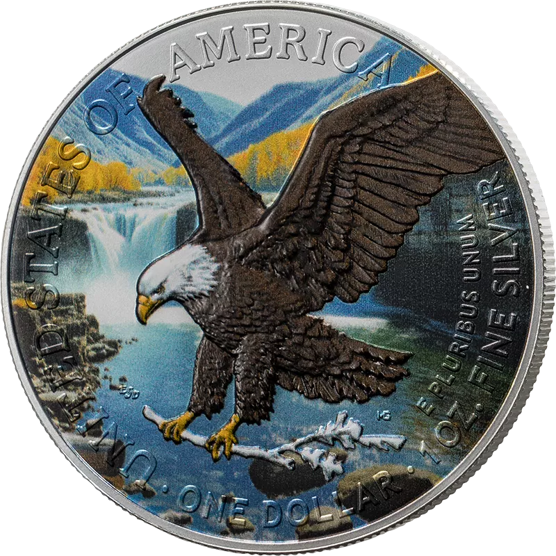 1 Dollar USA Eagle 2026 Premium Eagle Selection mit Farbveredelung