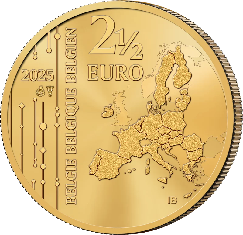 2,5 Euro Belgien Streetart in Belgien 2025 Coin Card unserer Wahl