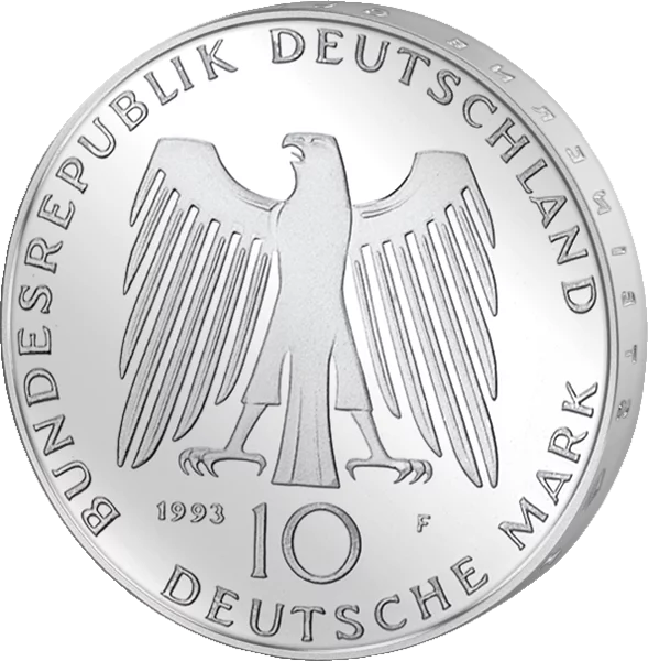 10 DM Münze BRD 1000 Jahre Potsdam 1993 Polierte Platte