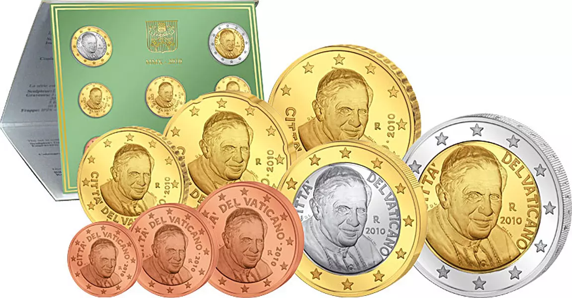 Euro-Kursmünzensatz Vatikan 2010