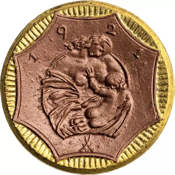 20 Mark Freistaat Sachsen Kind mit Frau (Tonmünze) 1921