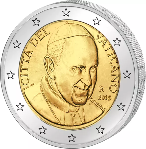 Euro-Kursmünzensatz Vatikan 2015 Ersttags-Edition