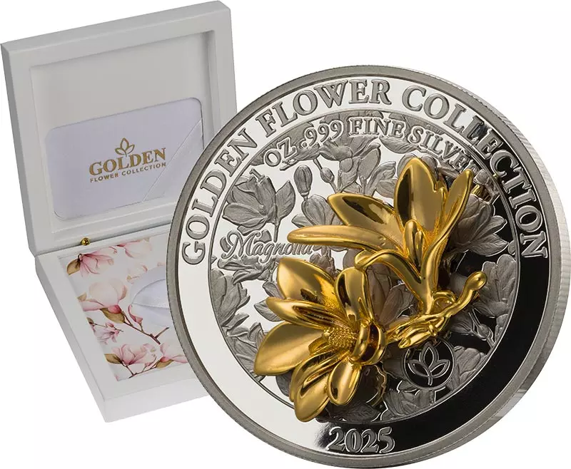 5 Dollars Samoa Golden Flower Collection Magnolie 2025