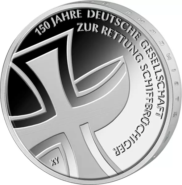 10 Euro BRD 150 Jahre Deutsche Gesellschaft zur Rettung Schiffbrüchiger 2015 Stempelglanz