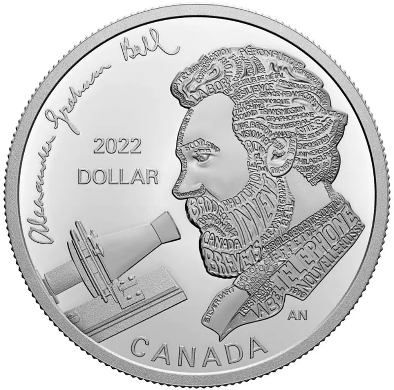 1 Dollar Kanada Alexander Graham Bell 2022