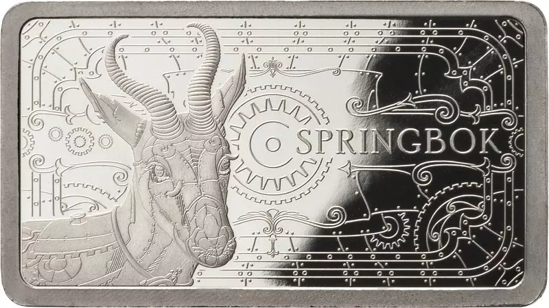 Platinbarren Platinum Legends Mechanical Edition - Springbock 2024 Platinbarren Platinum Legends Mechanical Edition - Springbock 2024