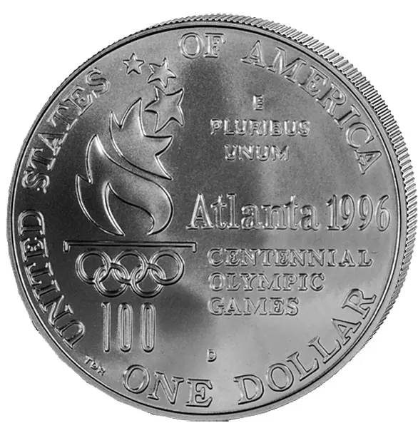 1 Dollar USA Olympiade Atlanta Rollstuhlfahrer 1996