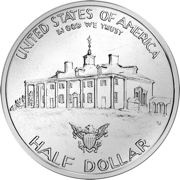 1/2 Dollar USA Washington 1982 Polierte Platte