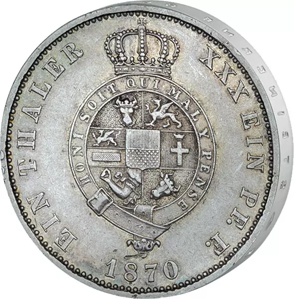 Vereinstaler Mecklenburg-Strelitz Großherzog Friedrich 1870